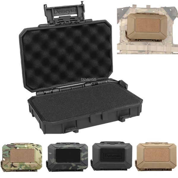 Sacs Boîtier de joint molle de stockage verrouillable (19,5 * 14,5 cm) Tactical Gear Storage EDC Tool étanche Box Bushcraft Survive Kit