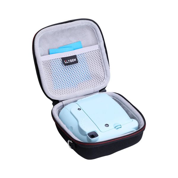 Sacs ltgem eva casque dur pour fuji instax mini 811 Caméra instantanée Bleu