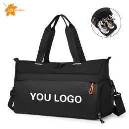 Tassen Bagagetas met logo gym sporttas droge natte scheiding reistas fitnesszak gepersonaliseerd naampatroon