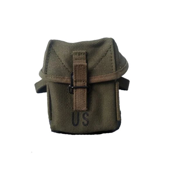 Bolsas M1956 Short 20rd Bolsa Réplica WW2 Ejército de EE. UU. Vietnam Hombres Bolsa Duro Universal Lona Munición Monedero Revista Paquete Táctico