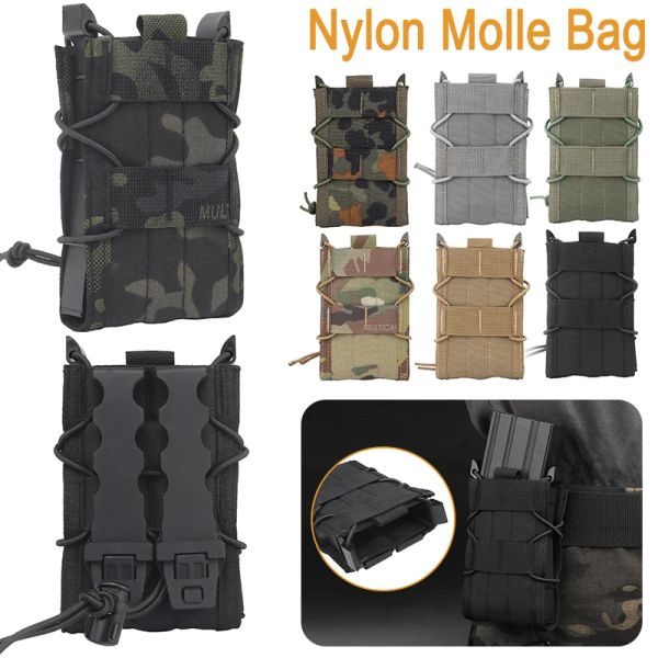 Sacs pochette de magazines Portable tactique simple petit sac 500D Nylon Molle Mag étui pochette pour la chasse en plein air randonnée escalade