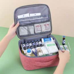 Sacs de médecine sac à domicile kit de premiers soins de grande capacité Organisateur de médecine grande capacité