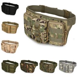 Tassen Men Women Outdoor Tactical Bag Utility Tactical Tail Pack Unisex Pouch Militaire Camping Wandelzak Belt rugzak Drop verzending