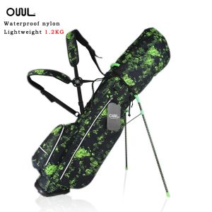 Tassen mannen dames draagbare golfstandzak met beugelbeugel Stand Support lichtgewicht golf bagpack volwassen golfclubtas