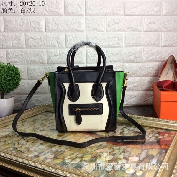 Bolsas Messenger New Fashion Fashion Face Bag Bag Cowhide Women's Handbag Vagina un movimiento de hombro