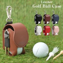 Sacs mini poche en cuir en cuir de golf pochette de rangement portable sac de taille de golf mini sac de rangement de taille de golf de golf
