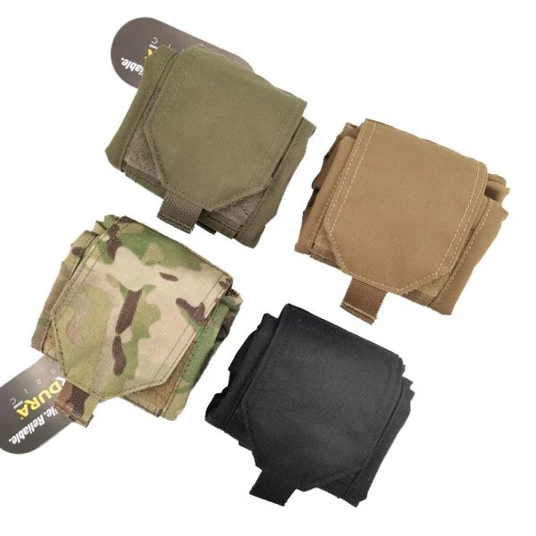 Sacs Multicam Drop Dump Pouch Tactical Military Edc Magazine Souchée Airsoft Gear Mini Tool de recyclage pliable MOLLE BAG Cordura