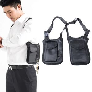 Sacs multifonction anti-vol sous-bras caché sous les armoiries cachés agent holster de pistolet tactique en nylon poche mp3.