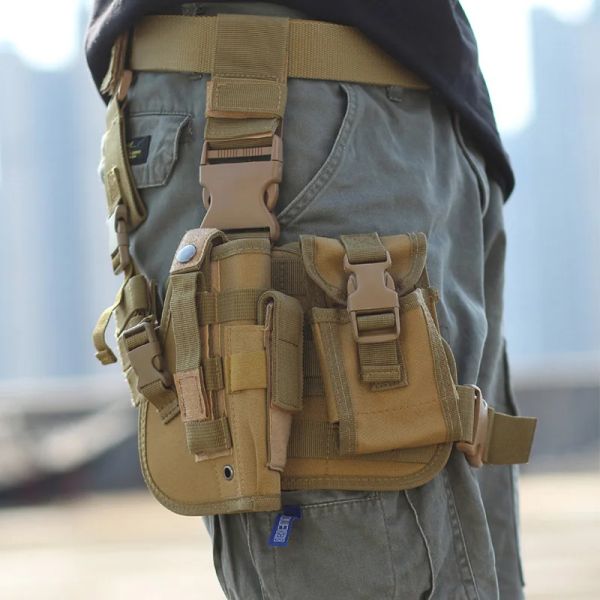 Sacs Accessoires tactiques multifonctionnels, sac de ceinture, sac de jambe, sacs militaires Molle 900D, escalade en plein air, Camping, randonnée