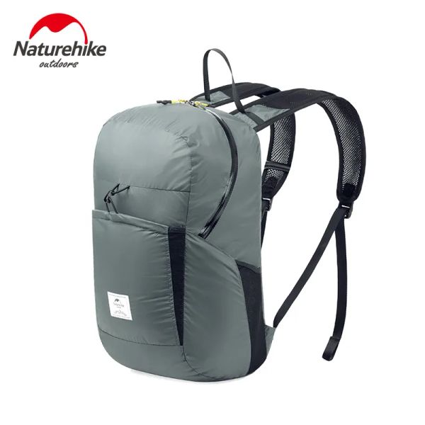 Bolsas NatureHike 18L 22L Plegada mochila plegable Ultralight impermeable Bolsa de campamento hombres para mujeres PAQUETES DE VIAJE DE VIAJE DE MONTAÑA