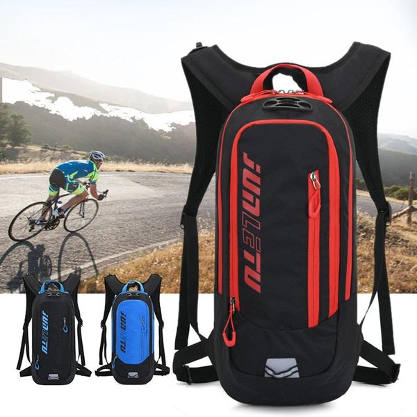 Sacs Nouveau 10L VTT Vélo Sac À Dos avec Bandes Réflectrices De Nuit Sangle De Casque Conception Sports De Plein Air Cyclisme Course À Dos Sacs À Dos Sac D'eau