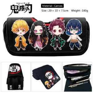 Sacs Nouveaux anime de démon de démon pour crayon fantôme crayon crayon crayon sac à styles adolescents à double fermeture à glissière sac de papeterie