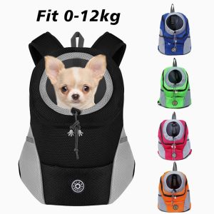 Tassen Nieuwe Dubbele schouder Draagbare reis Backpack Buiten Pet Dog Carrier Bag Pet Dog voorzak Breadbare gaaskat schouders tas