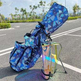 Sacs New Fashion Rainbow Stripe Golf Stand Sac Ultraliers Sac de golf de caddy pour hommes et femmes Sac de sport