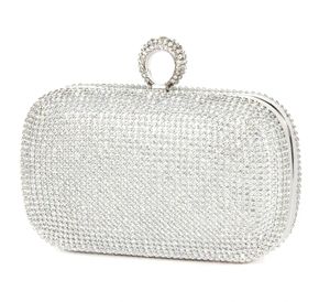 Tassen Nieuwe Mode Dames Avondtassen Diamanten Bezaaid Bruiloft Koppelingen Portemonnees Met Ketting Schoudertas Handtas Tas Zilver/Goud/Zwart