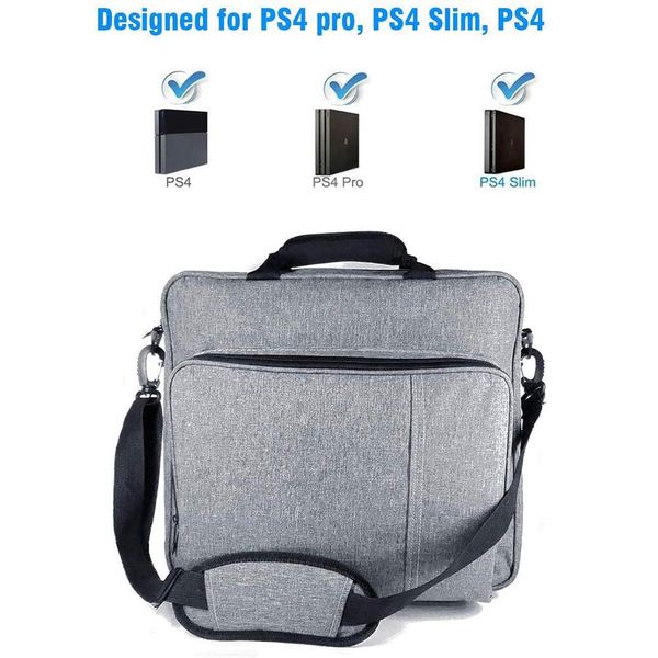 Sacs Nouveau sac à main pour PS4 / PS4 Pro Slim Taille Original Taille Protection Boîte de toile de transport pour Playstation 4 Consol Multifonction Sac