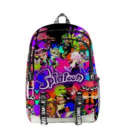 Tassen Nieuwe Hot Splatoon 3 Zipper Pack Oxford Cloth Traval Bag Fashion Book Tag 2022 Game Daypack Harajuku School Bag Cosplay Backpack