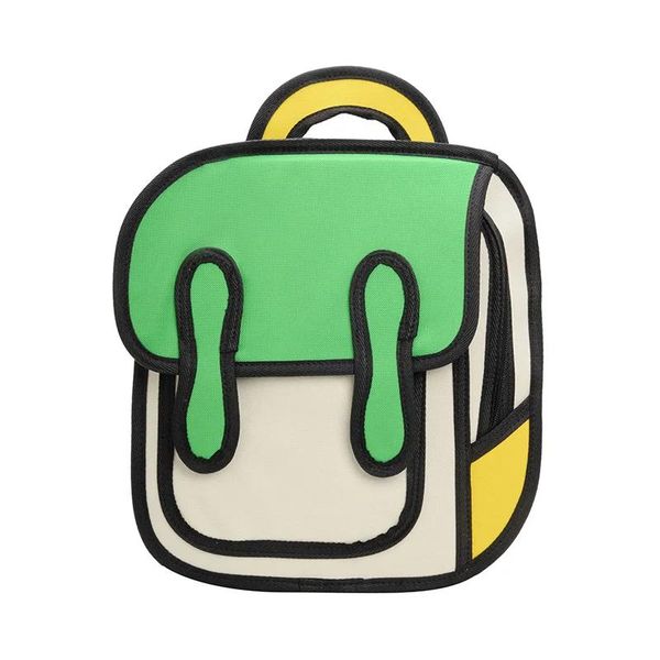 Sacs Nouveaux sacs de maternelle 2d 3d Cartoon Sac à école coréen bébé 36 ans enfants enfants sac à dos boy girl voyage sac à dos