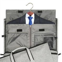 Tassen nieuwe heren draagbare reistas grote capaciteit bagagetas multi functionele vouwpak tas een schouder kruispunttas wast zak