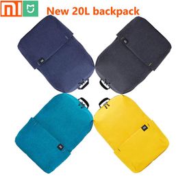 Tassen Nieuwe originele Xiaomi Mijia 20L Backpack / Unisex / waterdichte / sportkistzak / reiskamperen / Kleine rugzak / opslag