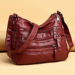 Tassen Nieuwe Super Zacht Pu Leer Luxe Handtassen Vrouwen Tassen Designer 2 Lagen Schouder Crossbody Tassen Voor Vrouwen Sac A Main femme 2022