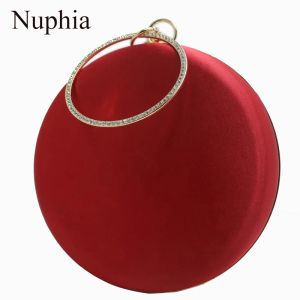 Sacs Nuphia Nouvelle boîte ronde simple embrayage de la boule de boule