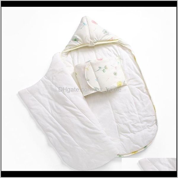 Sacs Pépinière Literie Bébé Enfants Maternité Drop Delivery 2021 0 9M Bébé Sac De Couchage Enveloppe Born Quilt Bébé Coton Doux Nourrisson Enveloppé Dans Win