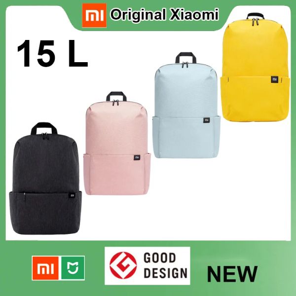 Bolsas Mochila Original Xiaomi 15L impermeable colorida bolsa de pecho deportiva unisex hombres mujeres viaje camping pequeña mochila bolsas de almacenamiento