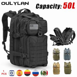 Sacs Oulylan hommes armée militaire tactique sac à dos 1000D Nylon 30L 50L Softback extérieur sac à dos étanche randonnée Camping sacs de chasse