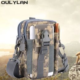 Tassen Oulylan Men Outdoor Tactical Molle Bouch Belt Taille Pack Tas Telefoon Case Militaire kampeer Klimmen Running Hunting Lunge kleine EDC -tassen