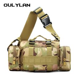 Tassen Oulylan multifunctionele 3P magische heuptas Militaire camouflage sport-tactische tas met grote capaciteit Eén schoudercamerakit