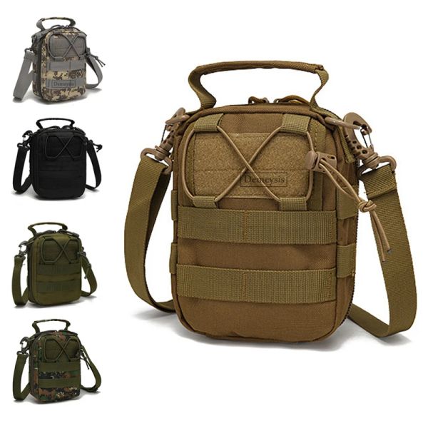 Sacs de randonnée extérieure sacs portables Camping Camping Pêche Sacs de poitrine Grande capacité Paintball Tactical Combat Sports MOLLE SAG POUCH