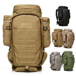 Bolsas al aire libre Mochila combinada combinada 70L Gran capacidad Multifunción Rucksack Hombres Viajes Trekking Tactical Asaltsack