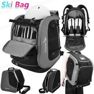 Tassen Outdoor Ski Bag Snowboard Boot Tas Grote capaciteit Oxford Doek Schelm Pocket Ski helm Ski -apparatuur Tas Rugzak Unisex