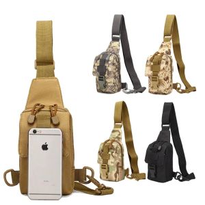 Sacs Sac à poitrine sportive extérieure poche de téléphone mobile portable petit sac à bandoulière pour hommes de randonnée de camping