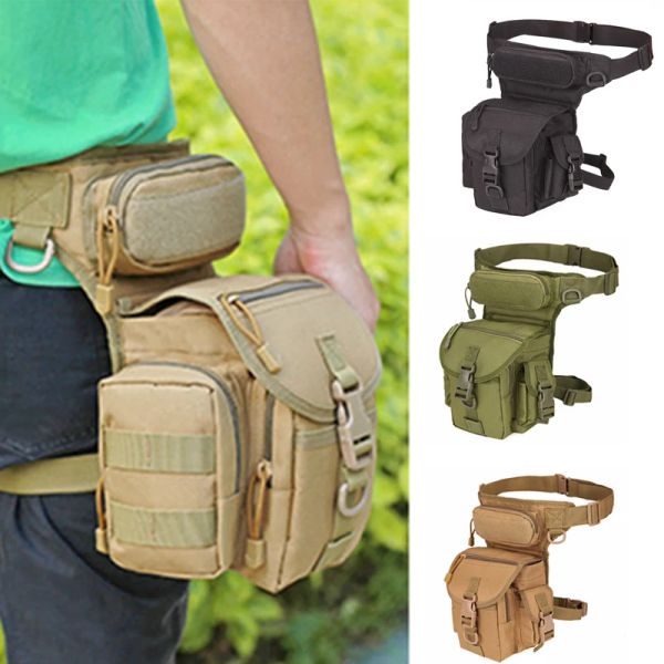 Sacs extérieurs tactical drop jambe sac hommes mole sac de voyage sport camping cyclisme sac caméra caméra nylon militaire armée pack