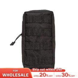 Sacs Outdoor Tactical MOLLE TAILLE SAG 1000D Oxford Black Military Storage Pack Fanny pour chasse Sac à dos