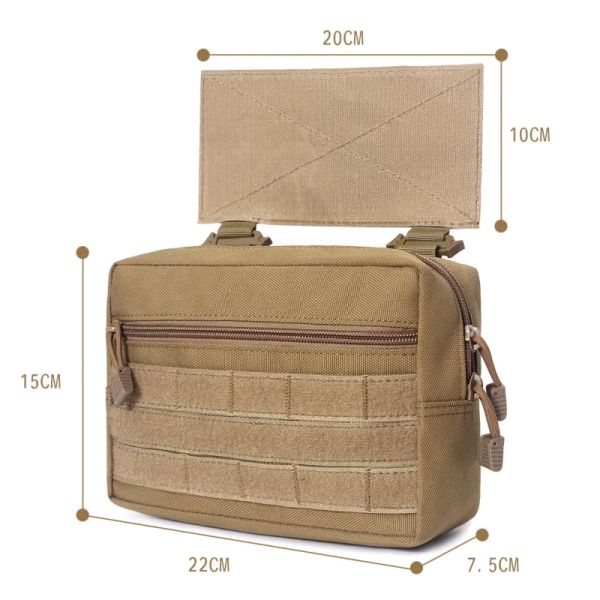 Bolsas para exteriores, bolsa táctica EDC de nailon Molle, organizador, kit de herramientas, bolsa para cuchillos, bolsa de almacenamiento, bolsa impermeable para campo de caza, lo más nuevo