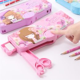 Tassen potlood kasten doos kawaii case for girls materiaal escolar estojo etui trouse scolaire potloodcase estuche piornik schoolbenodigdheden