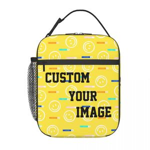 Sacs à lunch personnalisés sacs de pique-nique personnalisés pour les écoliers Boîte à lunch pour design pour femmes Sac de pique-nique portable imprimé 11488