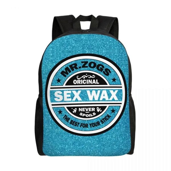 Sacs personnalisés Mr Zogs Sex Wax sac à dos hommes femmes mode Bookbag pour école collège Surf Surf sacs cadeaux