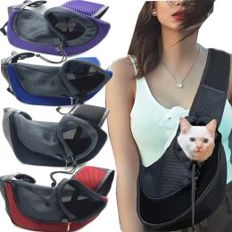 Sacs Pet Cat Cat Carrier Sac Carrier pour chats sac à dos à double épaule portable sacable sac à dos extérieur sac de porte-chat