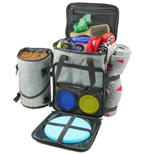 Sacs Pet Travel Bag Organisateur Backpack Airline Approuvé le week-end Approuvé Pques d'épaule des épaules de voyage en plein air Mat de sac de rangement