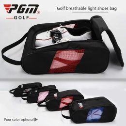 Tassen PGM Golf Sportschoenen Bag LargeCapacity Square Bag Outdoor Portable Perelabele Mesh Nylon -schoentas Geschikt voor verschillende maten