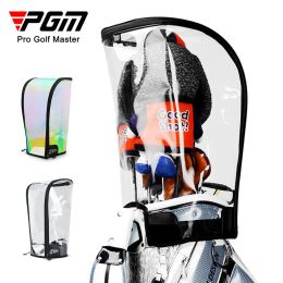 Bolsas PGM Universal Golf Bag Cap Impermeable A prueba de polvo Proteger la cubierta del sombrero Ajustable Magic Stick Láser Colorido Transparente QB072 Nuevo