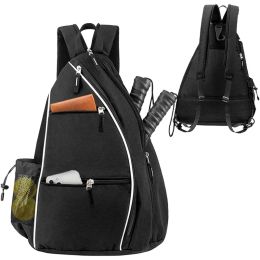 Tassen Pickleball Rackets Backpack For Men Dames Sport Omkeerbare PicleBall Paddle Bag Tennis Racquetball Badminton Travel Sling Bag