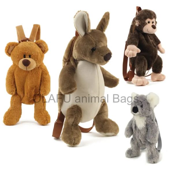 Bolsas de peluche Mochila de juguetes Niños Pequeño Pequeño Pequeño Penguero/ Penguin/ Mono/ Koala Todos los animales A5420