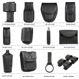 Sacs Police Duty Belt Kit Accessoires de garde de la courroie utilitaire Guard Belt Sachets Handguff, poche radio, pochette de gants, porte-lumière, porte-pain