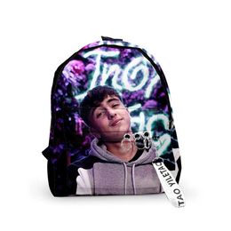 Sacs Popular Youngful Inoxtag School Sacs Notebook Backpacks Boys / Girls 3D Print Oxford Imperproof Key Chain Small Travel Sacs