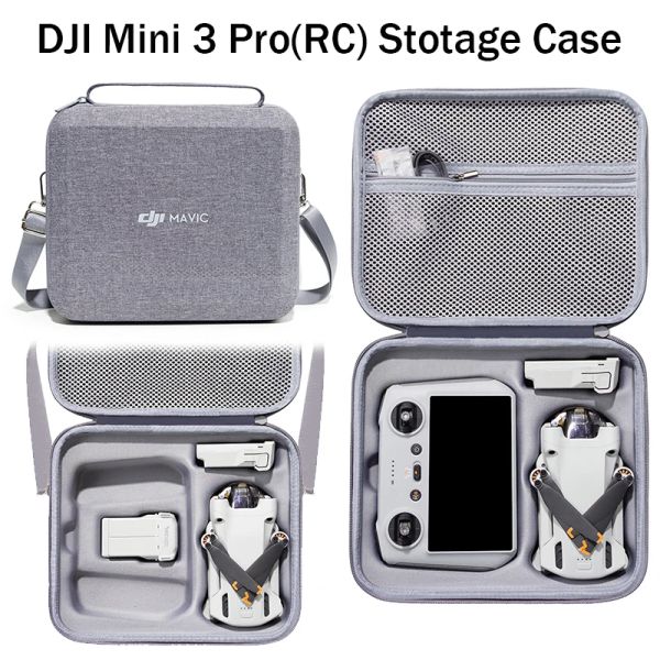 Bolsas Portable Allinone Hand Bag Shoulder Bold de almacenamiento de drones para DJI Mini 3 Pro RCRC N1 Accesorios de caja protectora